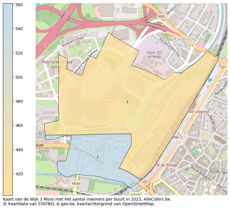 Aantal inwoners op de kaart van de Wijk 3 Mons: Op deze pagina vind je veel informatie over inwoners (zoals de verdeling naar leeftijdsgroepen, gezinssamenstelling, geslacht, autochtoon of Belgisch met een immigratie achtergrond,...), woningen (aantallen, types, prijs ontwikkeling, gebruik, type eigendom,...) en méér (autobezit, energieverbruik,...)  op basis van open data van STATBEL en diverse andere bronnen!