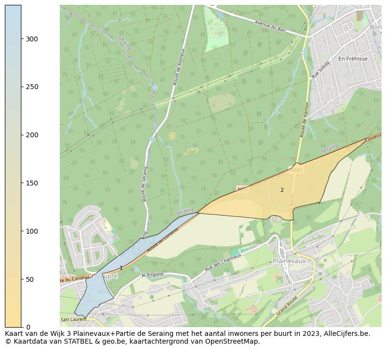 Aantal inwoners op de kaart van de Wijk 3 Plainevaux+Partie de Seraing: Op deze pagina vind je veel informatie over inwoners (zoals de verdeling naar leeftijdsgroepen, gezinssamenstelling, geslacht, autochtoon of Belgisch met een immigratie achtergrond,...), woningen (aantallen, types, prijs ontwikkeling, gebruik, type eigendom,...) en méér (autobezit, energieverbruik,...)  op basis van open data van STATBEL en diverse andere bronnen!