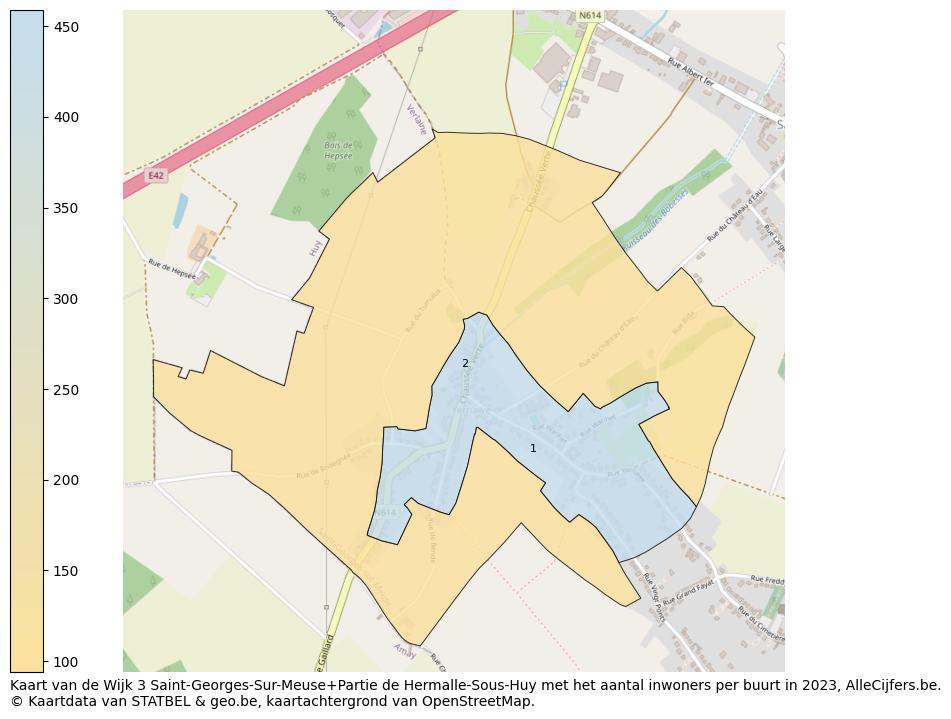 Aantal inwoners op de kaart van de Wijk 3 Saint-Georges-Sur-Meuse+Partie de Hermalle-Sous-Huy: Op deze pagina vind je veel informatie over inwoners (zoals de verdeling naar leeftijdsgroepen, gezinssamenstelling, geslacht, autochtoon of Belgisch met een immigratie achtergrond,...), woningen (aantallen, types, prijs ontwikkeling, gebruik, type eigendom,...) en méér (autobezit, energieverbruik,...)  op basis van open data van STATBEL en diverse andere bronnen!