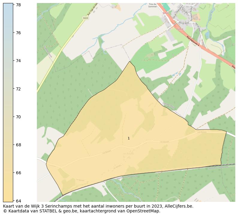 Aantal inwoners op de kaart van de Wijk 3 Serinchamps: Op deze pagina vind je veel informatie over inwoners (zoals de verdeling naar leeftijdsgroepen, gezinssamenstelling, geslacht, autochtoon of Belgisch met een immigratie achtergrond,...), woningen (aantallen, types, prijs ontwikkeling, gebruik, type eigendom,...) en méér (autobezit, energieverbruik,...)  op basis van open data van STATBEL en diverse andere bronnen!