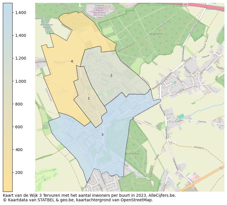 Aantal inwoners op de kaart van de Wijk 3 Tervuren: Op deze pagina vind je veel informatie over inwoners (zoals de verdeling naar leeftijdsgroepen, gezinssamenstelling, geslacht, autochtoon of Belgisch met een immigratie achtergrond,...), woningen (aantallen, types, prijs ontwikkeling, gebruik, type eigendom,...) en méér (autobezit, energieverbruik,...)  op basis van open data van STATBEL en diverse andere bronnen!