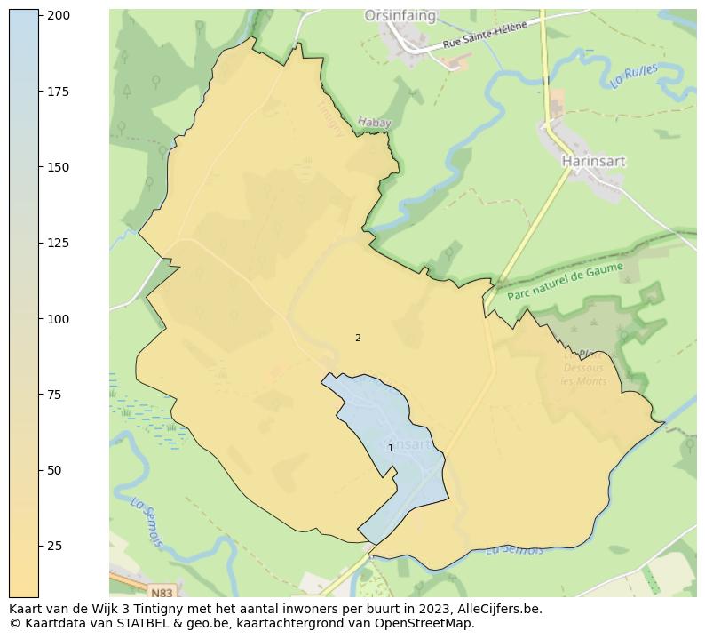 Aantal inwoners op de kaart van de Wijk 3 Tintigny: Op deze pagina vind je veel informatie over inwoners (zoals de verdeling naar leeftijdsgroepen, gezinssamenstelling, geslacht, autochtoon of Belgisch met een immigratie achtergrond,...), woningen (aantallen, types, prijs ontwikkeling, gebruik, type eigendom,...) en méér (autobezit, energieverbruik,...)  op basis van open data van STATBEL en diverse andere bronnen!