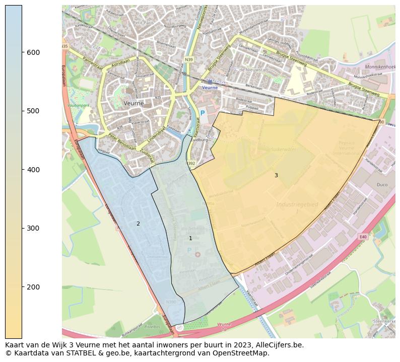 Aantal inwoners op de kaart van de Wijk 3 Veurne: Op deze pagina vind je veel informatie over inwoners (zoals de verdeling naar leeftijdsgroepen, gezinssamenstelling, geslacht, autochtoon of Belgisch met een immigratie achtergrond,...), woningen (aantallen, types, prijs ontwikkeling, gebruik, type eigendom,...) en méér (autobezit, energieverbruik,...)  op basis van open data van STATBEL en diverse andere bronnen!