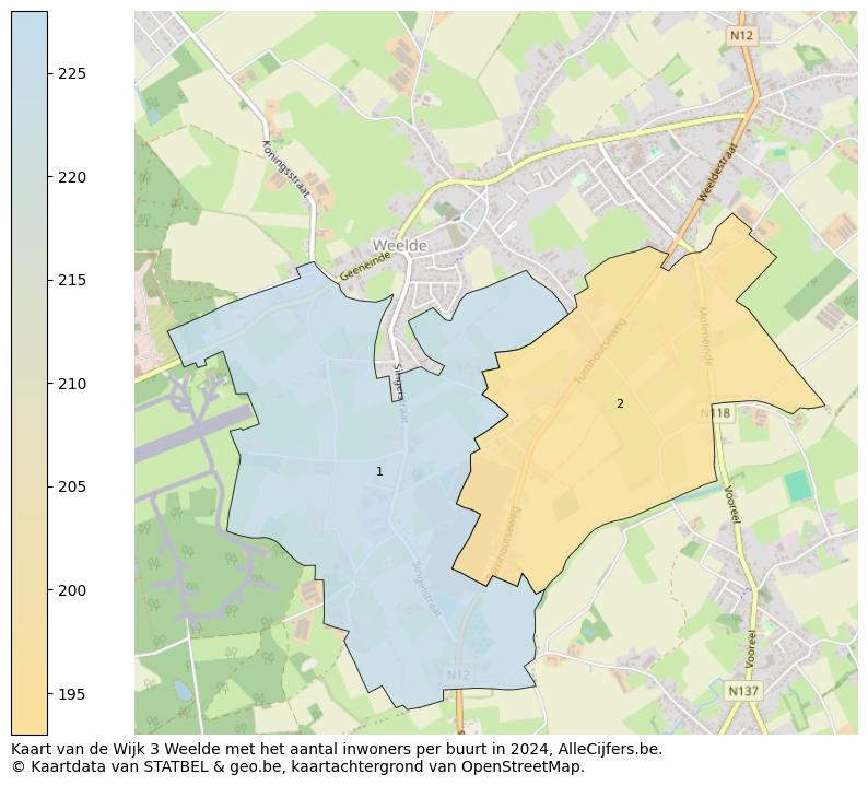 Aantal inwoners op de kaart van de Wijk 3 Weelde: Op deze pagina vind je veel informatie over inwoners (zoals de verdeling naar leeftijdsgroepen, gezinssamenstelling, geslacht, autochtoon of Belgisch met een immigratie achtergrond,...), woningen (aantallen, types, prijs ontwikkeling, gebruik, type eigendom,...) en méér (autobezit, energieverbruik,...)  op basis van open data van STATBEL en diverse andere bronnen!
