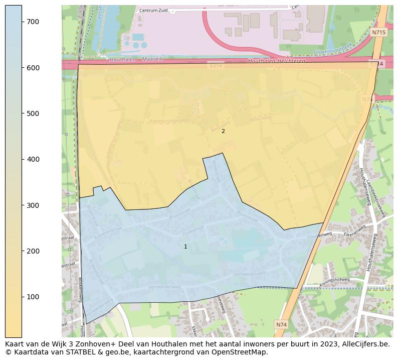 Aantal inwoners op de kaart van de Wijk 3 Zonhoven+ Deel van Houthalen: Op deze pagina vind je veel informatie over inwoners (zoals de verdeling naar leeftijdsgroepen, gezinssamenstelling, geslacht, autochtoon of Belgisch met een immigratie achtergrond,...), woningen (aantallen, types, prijs ontwikkeling, gebruik, type eigendom,...) en méér (autobezit, energieverbruik,...)  op basis van open data van STATBEL en diverse andere bronnen!