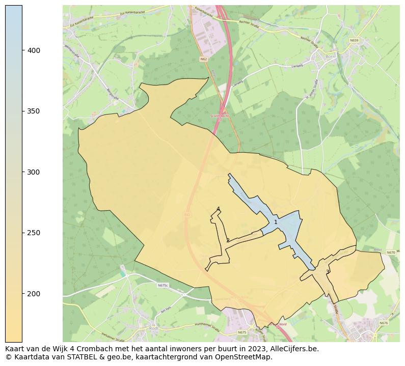 Aantal inwoners op de kaart van de Wijk 4 Crombach: Op deze pagina vind je veel informatie over inwoners (zoals de verdeling naar leeftijdsgroepen, gezinssamenstelling, geslacht, autochtoon of Belgisch met een immigratie achtergrond,...), woningen (aantallen, types, prijs ontwikkeling, gebruik, type eigendom,...) en méér (autobezit, energieverbruik,...)  op basis van open data van STATBEL en diverse andere bronnen!