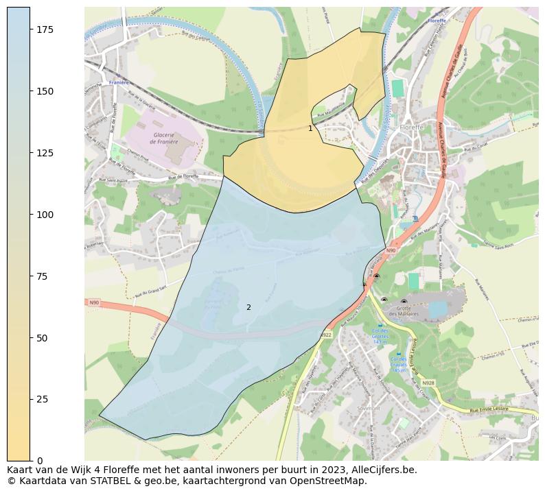 Aantal inwoners op de kaart van de Wijk 4 Floreffe: Op deze pagina vind je veel informatie over inwoners (zoals de verdeling naar leeftijdsgroepen, gezinssamenstelling, geslacht, autochtoon of Belgisch met een immigratie achtergrond,...), woningen (aantallen, types, prijs ontwikkeling, gebruik, type eigendom,...) en méér (autobezit, energieverbruik,...)  op basis van open data van STATBEL en diverse andere bronnen!