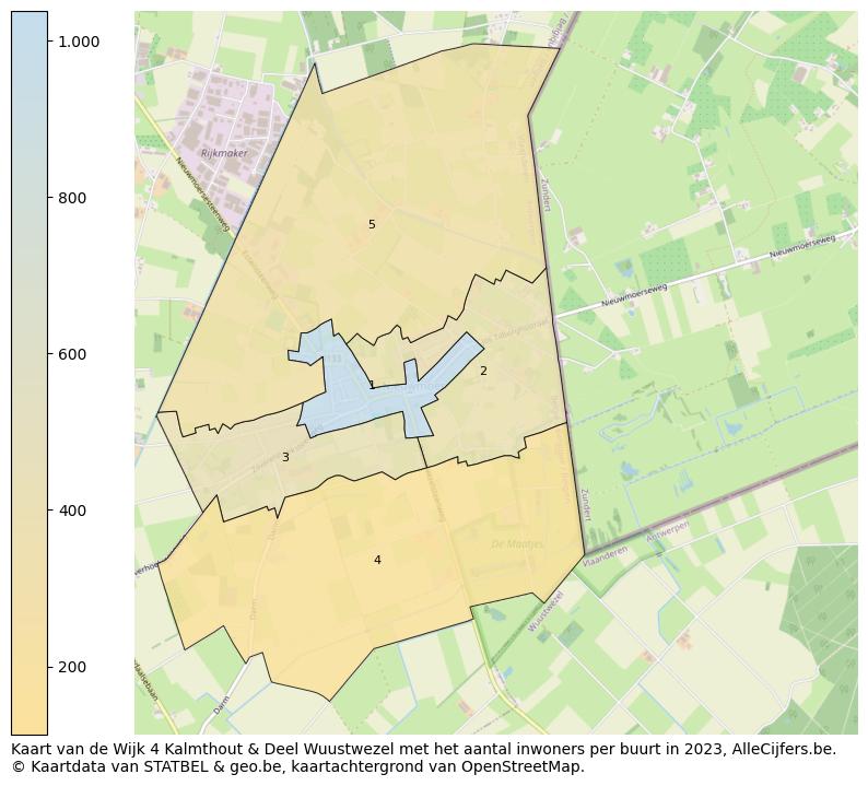 Aantal inwoners op de kaart van de Wijk 4 Kalmthout & Deel Wuustwezel: Op deze pagina vind je veel informatie over inwoners (zoals de verdeling naar leeftijdsgroepen, gezinssamenstelling, geslacht, autochtoon of Belgisch met een immigratie achtergrond,...), woningen (aantallen, types, prijs ontwikkeling, gebruik, type eigendom,...) en méér (autobezit, energieverbruik,...)  op basis van open data van STATBEL en diverse andere bronnen!