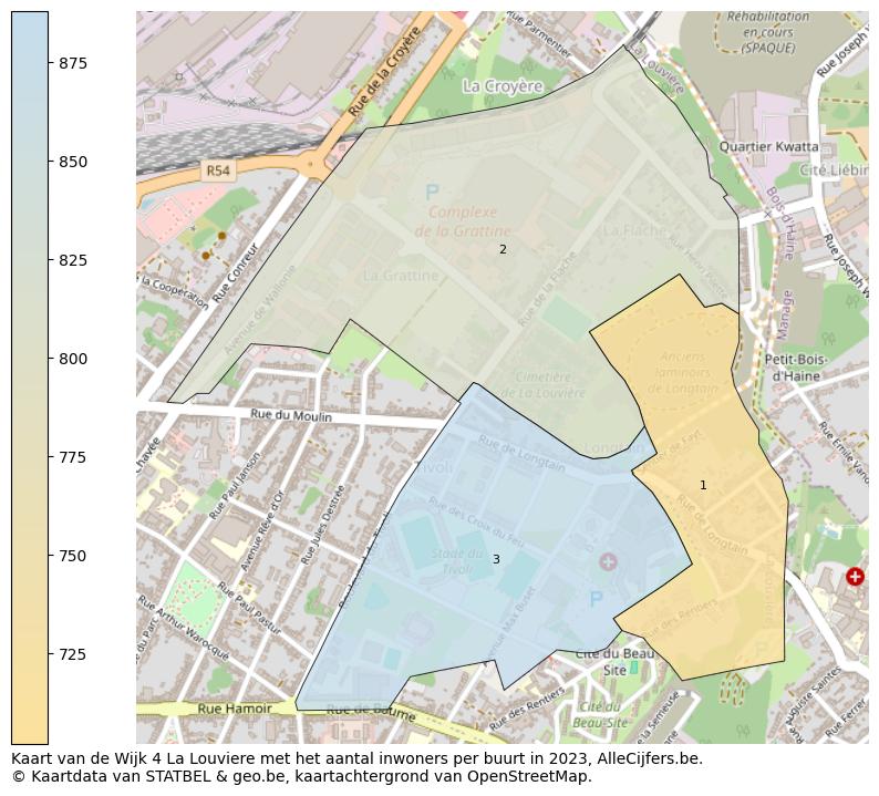 Aantal inwoners op de kaart van de Wijk 4 La Louviere: Op deze pagina vind je veel informatie over inwoners (zoals de verdeling naar leeftijdsgroepen, gezinssamenstelling, geslacht, autochtoon of Belgisch met een immigratie achtergrond,...), woningen (aantallen, types, prijs ontwikkeling, gebruik, type eigendom,...) en méér (autobezit, energieverbruik,...)  op basis van open data van STATBEL en diverse andere bronnen!
