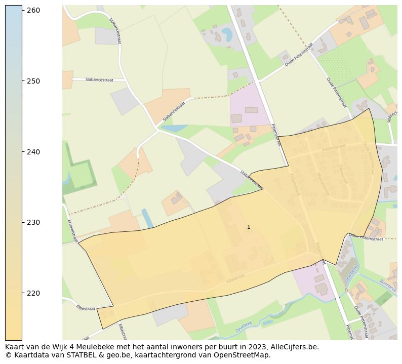 Aantal inwoners op de kaart van de Wijk 4 Meulebeke: Op deze pagina vind je veel informatie over inwoners (zoals de verdeling naar leeftijdsgroepen, gezinssamenstelling, geslacht, autochtoon of Belgisch met een immigratie achtergrond,...), woningen (aantallen, types, prijs ontwikkeling, gebruik, type eigendom,...) en méér (autobezit, energieverbruik,...)  op basis van open data van STATBEL en diverse andere bronnen!