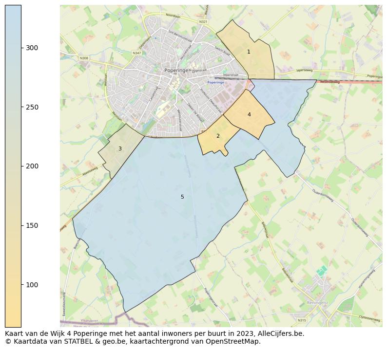 Aantal inwoners op de kaart van de Wijk 4 Poperinge: Op deze pagina vind je veel informatie over inwoners (zoals de verdeling naar leeftijdsgroepen, gezinssamenstelling, geslacht, autochtoon of Belgisch met een immigratie achtergrond,...), woningen (aantallen, types, prijs ontwikkeling, gebruik, type eigendom,...) en méér (autobezit, energieverbruik,...)  op basis van open data van STATBEL en diverse andere bronnen!