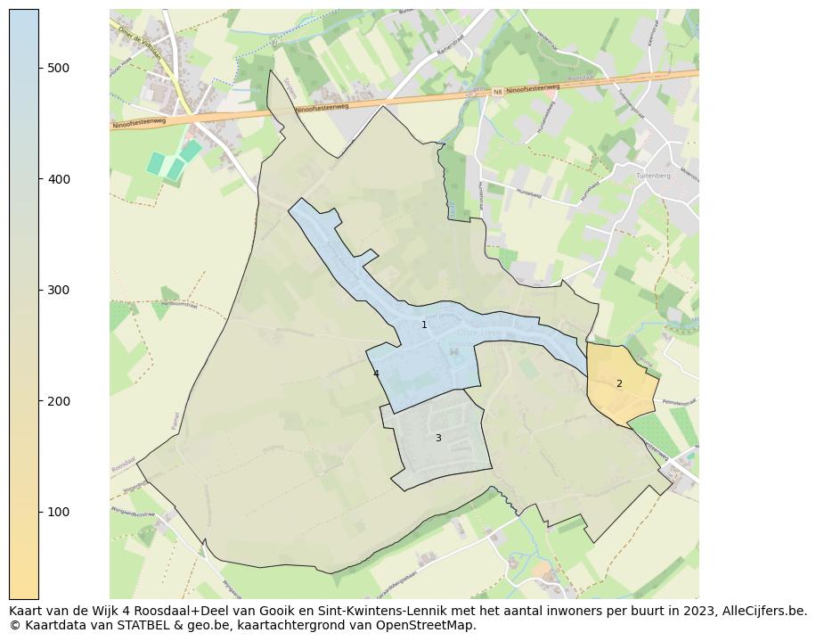 Aantal inwoners op de kaart van de Wijk 4 Roosdaal+Deel van Gooik en Sint-Kwintens-Lennik: Op deze pagina vind je veel informatie over inwoners (zoals de verdeling naar leeftijdsgroepen, gezinssamenstelling, geslacht, autochtoon of Belgisch met een immigratie achtergrond,...), woningen (aantallen, types, prijs ontwikkeling, gebruik, type eigendom,...) en méér (autobezit, energieverbruik,...)  op basis van open data van STATBEL en diverse andere bronnen!