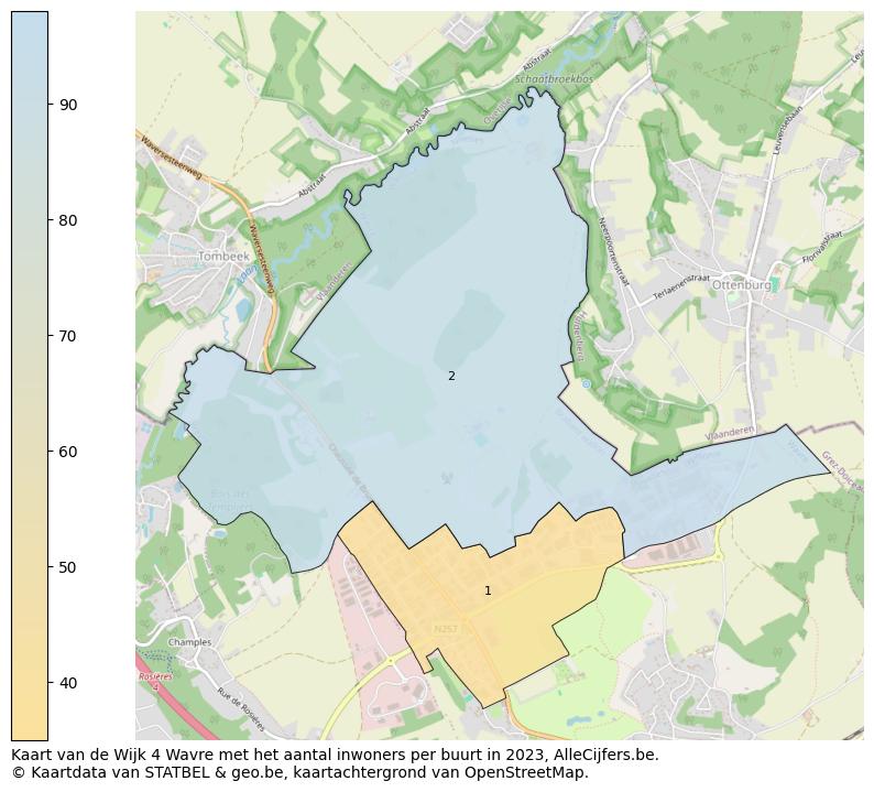 Aantal inwoners op de kaart van de Wijk 4 Wavre: Op deze pagina vind je veel informatie over inwoners (zoals de verdeling naar leeftijdsgroepen, gezinssamenstelling, geslacht, autochtoon of Belgisch met een immigratie achtergrond,...), woningen (aantallen, types, prijs ontwikkeling, gebruik, type eigendom,...) en méér (autobezit, energieverbruik,...)  op basis van open data van STATBEL en diverse andere bronnen!