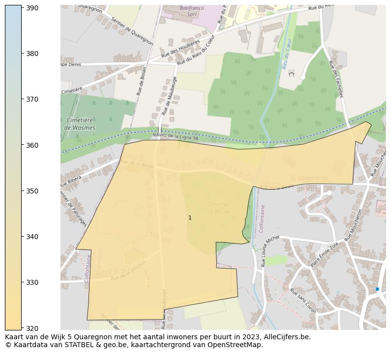 Aantal inwoners op de kaart van de Wijk 5 Quaregnon: Op deze pagina vind je veel informatie over inwoners (zoals de verdeling naar leeftijdsgroepen, gezinssamenstelling, geslacht, autochtoon of Belgisch met een immigratie achtergrond,...), woningen (aantallen, types, prijs ontwikkeling, gebruik, type eigendom,...) en méér (autobezit, energieverbruik,...)  op basis van open data van STATBEL en diverse andere bronnen!