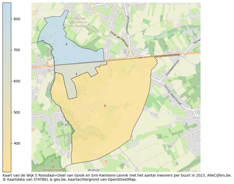 Aantal inwoners op de kaart van de Wijk 5 Roosdaal+Deel van Gooik en Sint-Kwintens-Lennik: Op deze pagina vind je veel informatie over inwoners (zoals de verdeling naar leeftijdsgroepen, gezinssamenstelling, geslacht, autochtoon of Belgisch met een immigratie achtergrond,...), woningen (aantallen, types, prijs ontwikkeling, gebruik, type eigendom,...) en méér (autobezit, energieverbruik,...)  op basis van open data van STATBEL en diverse andere bronnen!