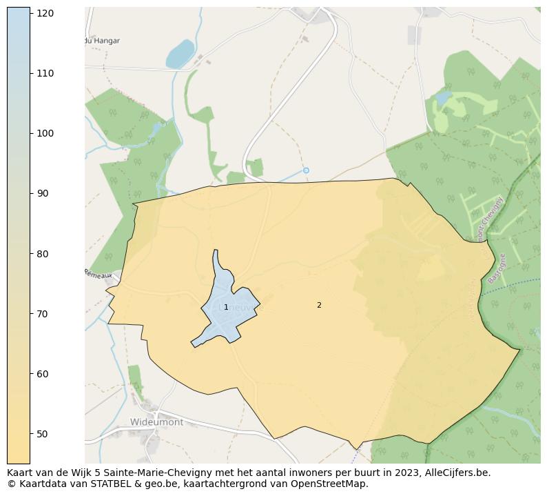 Aantal inwoners op de kaart van de Wijk 5 Sainte-Marie-Chevigny: Op deze pagina vind je veel informatie over inwoners (zoals de verdeling naar leeftijdsgroepen, gezinssamenstelling, geslacht, autochtoon of Belgisch met een immigratie achtergrond,...), woningen (aantallen, types, prijs ontwikkeling, gebruik, type eigendom,...) en méér (autobezit, energieverbruik,...)  op basis van open data van STATBEL en diverse andere bronnen!