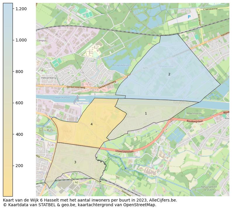 Aantal inwoners op de kaart van de Wijk 6 Hasselt: Op deze pagina vind je veel informatie over inwoners (zoals de verdeling naar leeftijdsgroepen, gezinssamenstelling, geslacht, autochtoon of Belgisch met een immigratie achtergrond,...), woningen (aantallen, types, prijs ontwikkeling, gebruik, type eigendom,...) en méér (autobezit, energieverbruik,...)  op basis van open data van STATBEL en diverse andere bronnen!