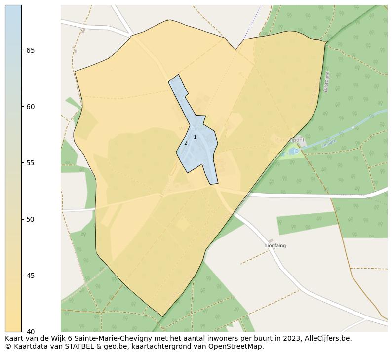 Aantal inwoners op de kaart van de Wijk 6 Sainte-Marie-Chevigny: Op deze pagina vind je veel informatie over inwoners (zoals de verdeling naar leeftijdsgroepen, gezinssamenstelling, geslacht, autochtoon of Belgisch met een immigratie achtergrond,...), woningen (aantallen, types, prijs ontwikkeling, gebruik, type eigendom,...) en méér (autobezit, energieverbruik,...)  op basis van open data van STATBEL en diverse andere bronnen!