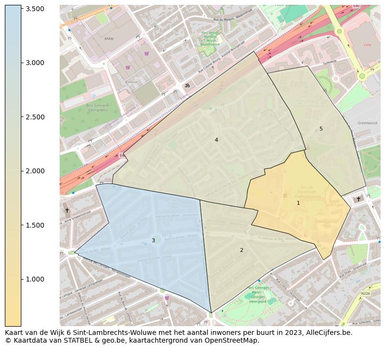 Aantal inwoners op de kaart van de Wijk 6 Sint-Lambrechts-Woluwe: Op deze pagina vind je veel informatie over inwoners (zoals de verdeling naar leeftijdsgroepen, gezinssamenstelling, geslacht, autochtoon of Belgisch met een immigratie achtergrond,...), woningen (aantallen, types, prijs ontwikkeling, gebruik, type eigendom,...) en méér (autobezit, energieverbruik,...)  op basis van open data van STATBEL en diverse andere bronnen!