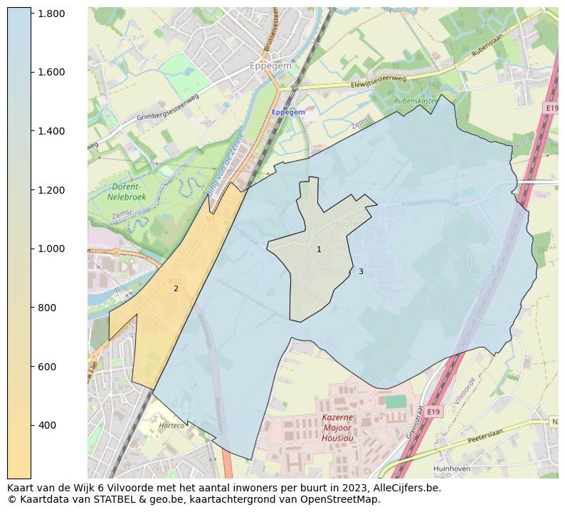 Aantal inwoners op de kaart van de Wijk 6 Vilvoorde: Op deze pagina vind je veel informatie over inwoners (zoals de verdeling naar leeftijdsgroepen, gezinssamenstelling, geslacht, autochtoon of Belgisch met een immigratie achtergrond,...), woningen (aantallen, types, prijs ontwikkeling, gebruik, type eigendom,...) en méér (autobezit, energieverbruik,...)  op basis van open data van STATBEL en diverse andere bronnen!