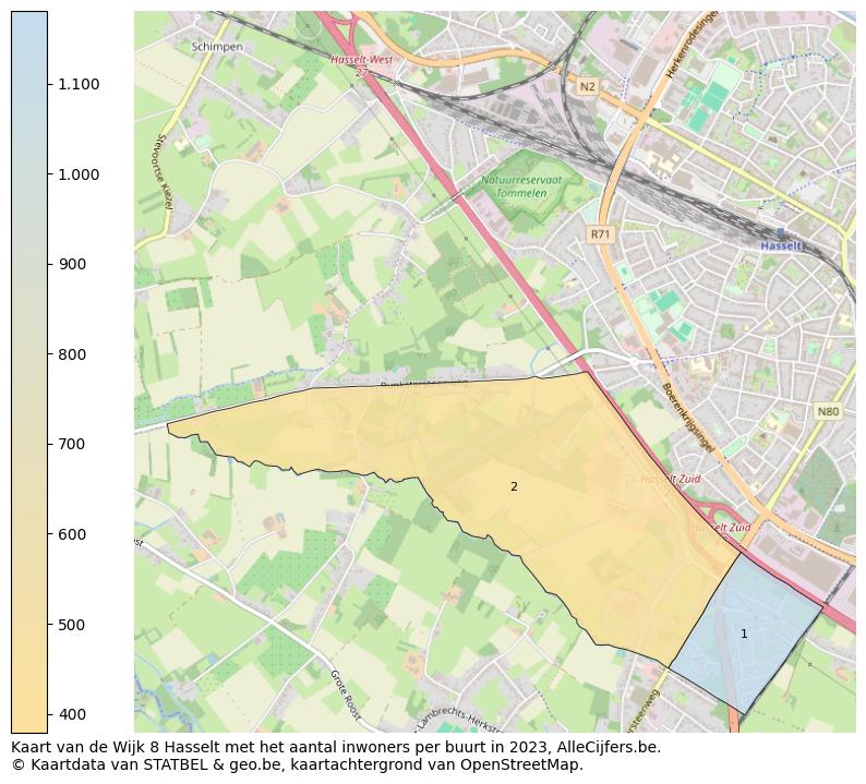 Aantal inwoners op de kaart van de Wijk 8 Hasselt: Op deze pagina vind je veel informatie over inwoners (zoals de verdeling naar leeftijdsgroepen, gezinssamenstelling, geslacht, autochtoon of Belgisch met een immigratie achtergrond,...), woningen (aantallen, types, prijs ontwikkeling, gebruik, type eigendom,...) en méér (autobezit, energieverbruik,...)  op basis van open data van STATBEL en diverse andere bronnen!