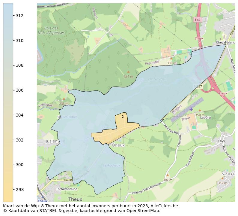 Aantal inwoners op de kaart van de Wijk 8 Theux: Op deze pagina vind je veel informatie over inwoners (zoals de verdeling naar leeftijdsgroepen, gezinssamenstelling, geslacht, autochtoon of Belgisch met een immigratie achtergrond,...), woningen (aantallen, types, prijs ontwikkeling, gebruik, type eigendom,...) en méér (autobezit, energieverbruik,...)  op basis van open data van STATBEL en diverse andere bronnen!