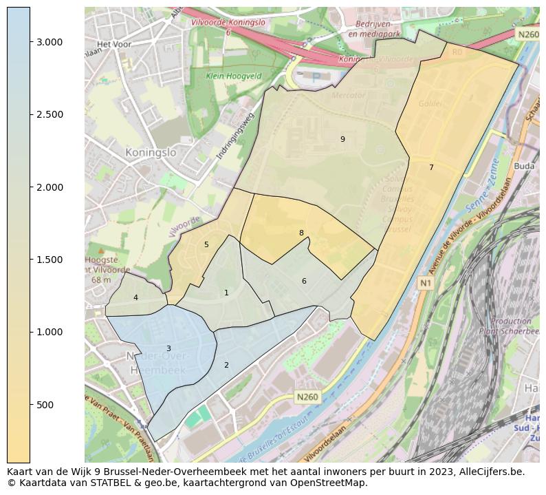 Aantal inwoners op de kaart van de Wijk 9 Brussel-Neder-Overheembeek: Op deze pagina vind je veel informatie over inwoners (zoals de verdeling naar leeftijdsgroepen, gezinssamenstelling, geslacht, autochtoon of Belgisch met een immigratie achtergrond,...), woningen (aantallen, types, prijs ontwikkeling, gebruik, type eigendom,...) en méér (autobezit, energieverbruik,...)  op basis van open data van STATBEL en diverse andere bronnen!